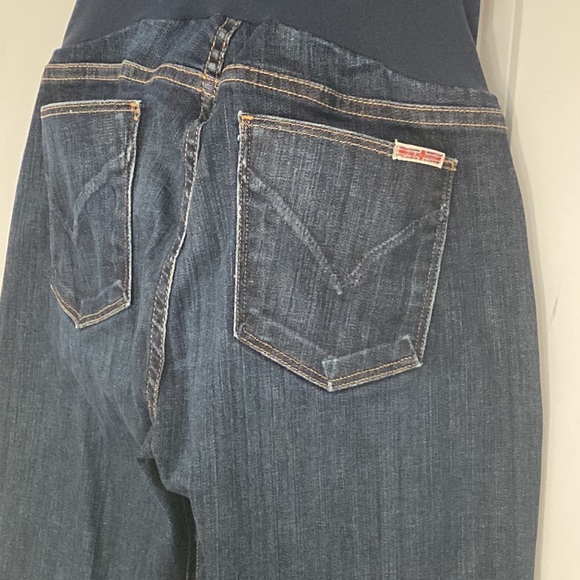 Hudson Maternity Collection Secret Belly Band Dark Denim Jeans Size 28 - Picture 7 of 13